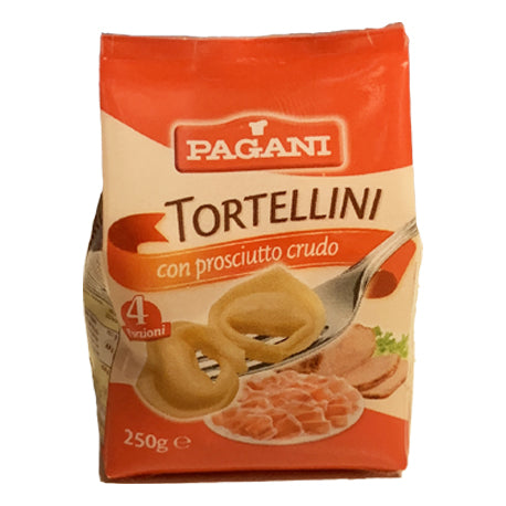 Calamita Tortellini con prosciutto crudo