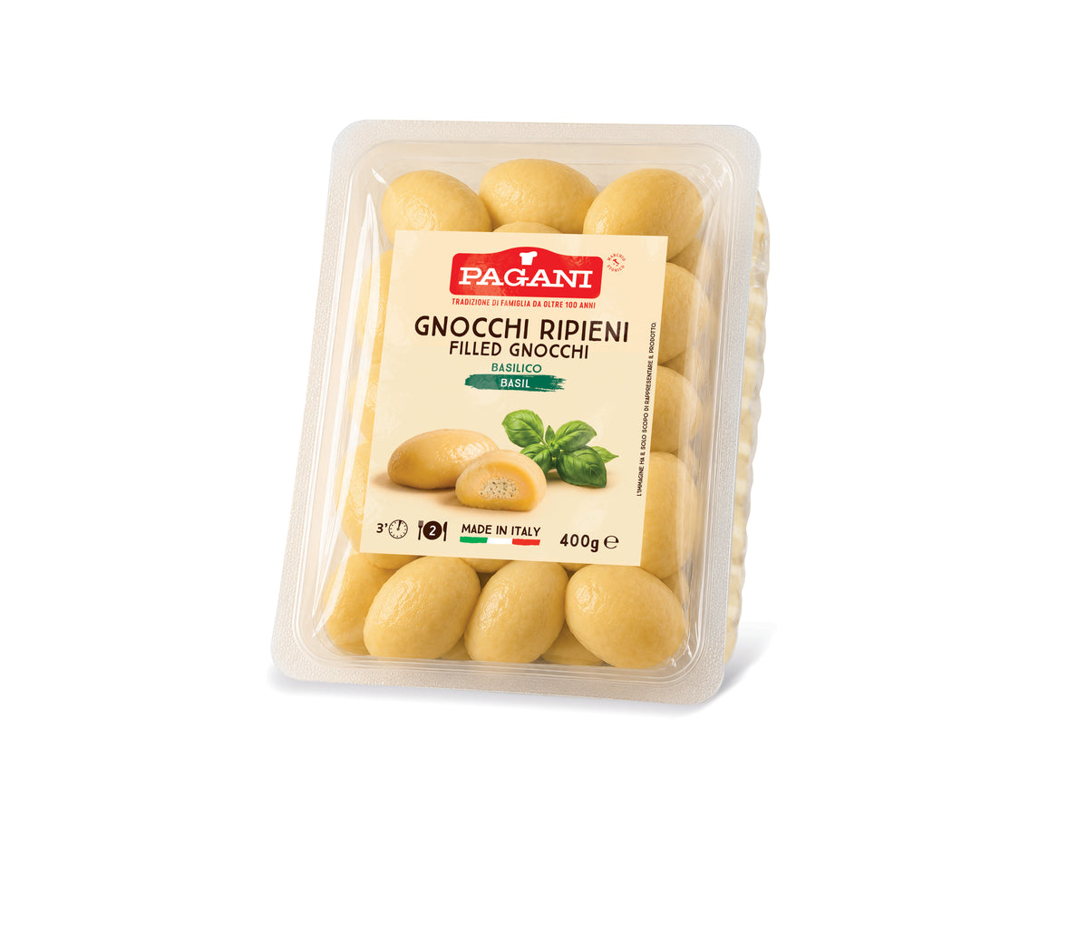 Gnocchi Ripieni basilico - 400 g